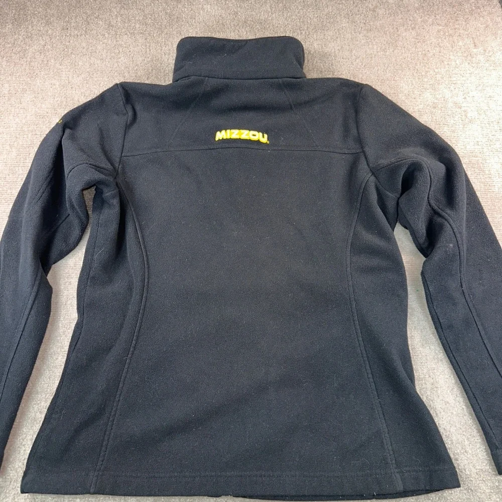 Columbia Mizzou Tigers Fleece Jacket Womens Black Gold Full Zip Missouri Small